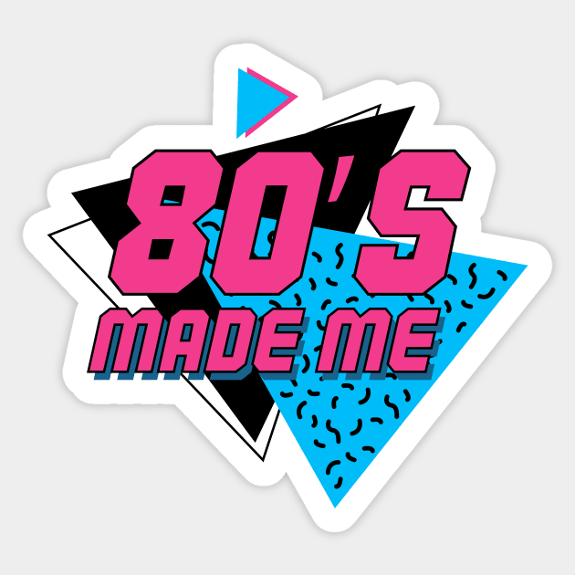 80's Kid - 80's Made Me - Vintage Old School Style Sticker by SeaAndLight